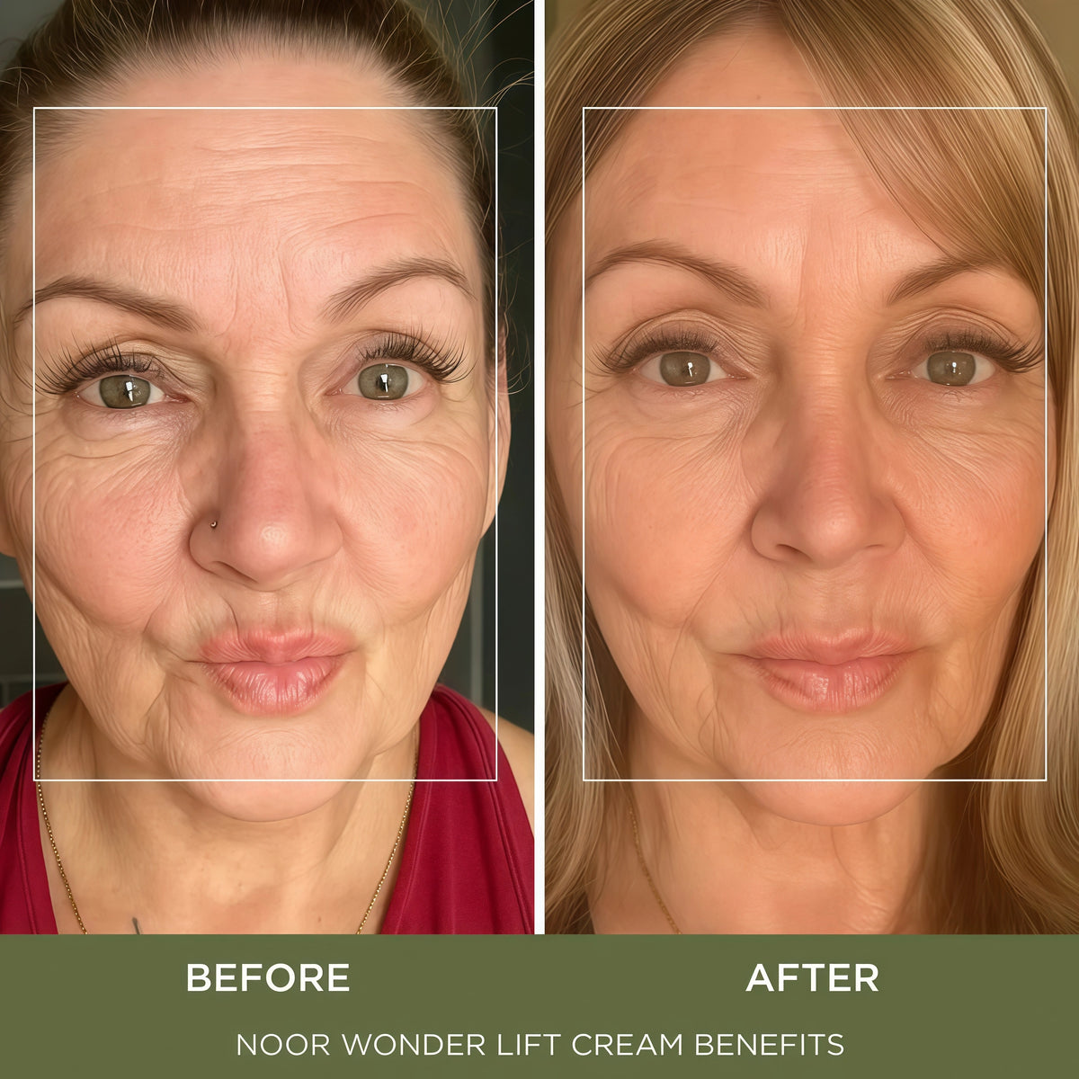 Noor Wonder Lift Cream for Women, Natural Anti-Aging Wrinkle teatment with Syn-Ake natural blend Promotes Anti Aging and Significantly Less Wrinkles In As Little As A Few Days